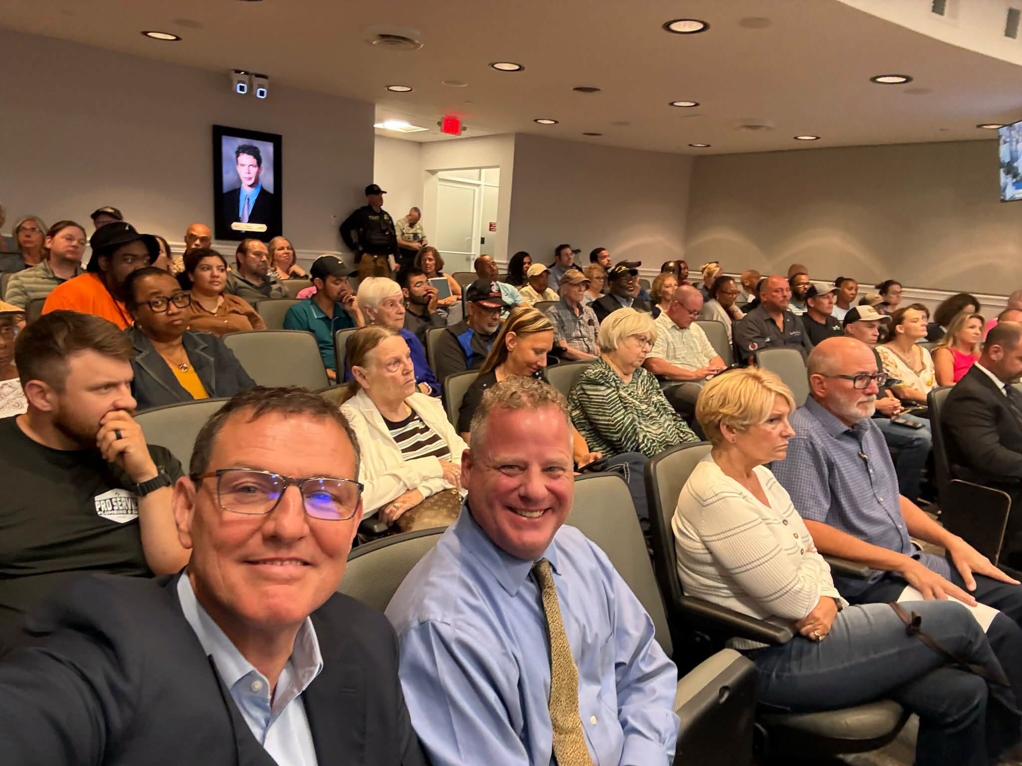 Residents attending the September 15 Stafford Board meeting